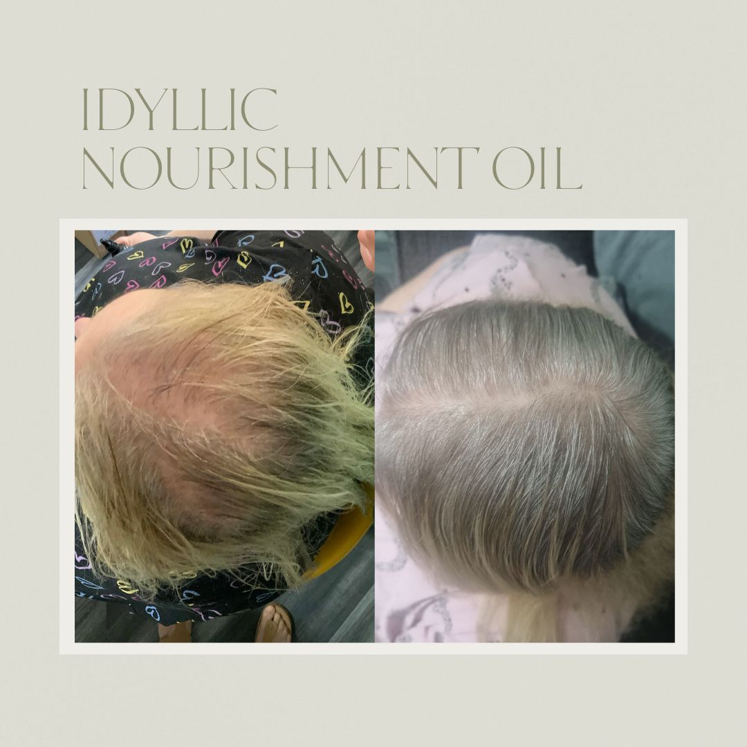 Idyllic hair nourishment oil comparison image