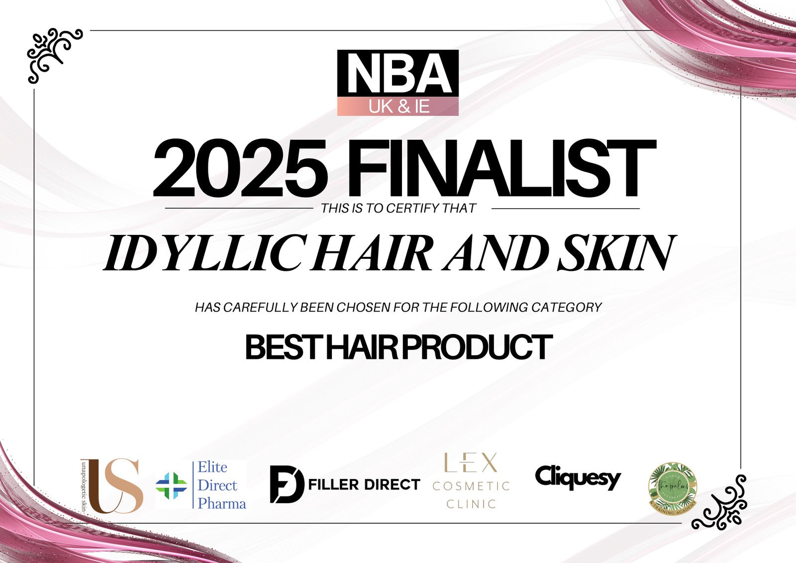 NBA UK & IE 2025 Best Hair Product Finalist